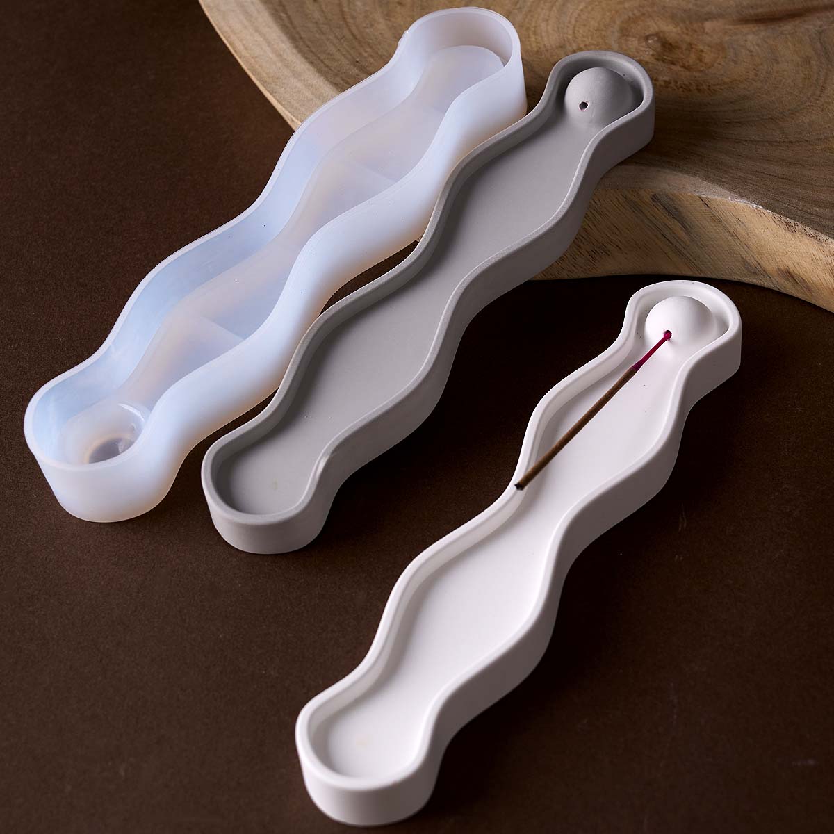 Wave Long Incense Insert Tray  - Serving Tray Mold recensione e prezzo