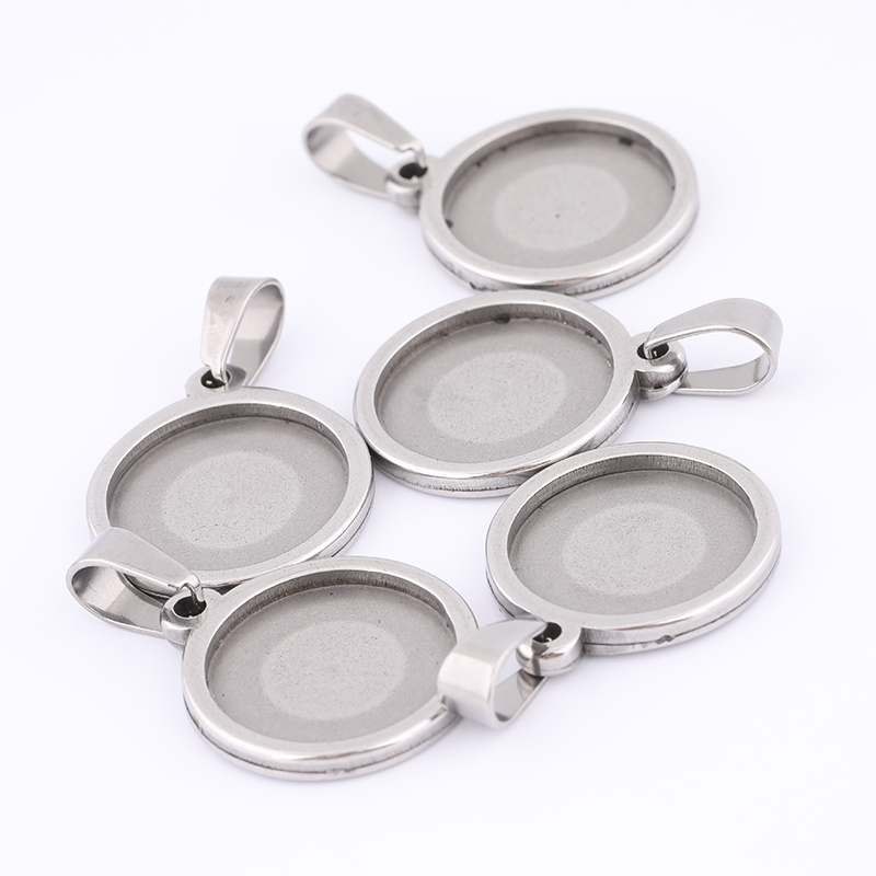 10pcs 15mm Round Cabochon Base - Bezels Set Pendant recensione e prezzo