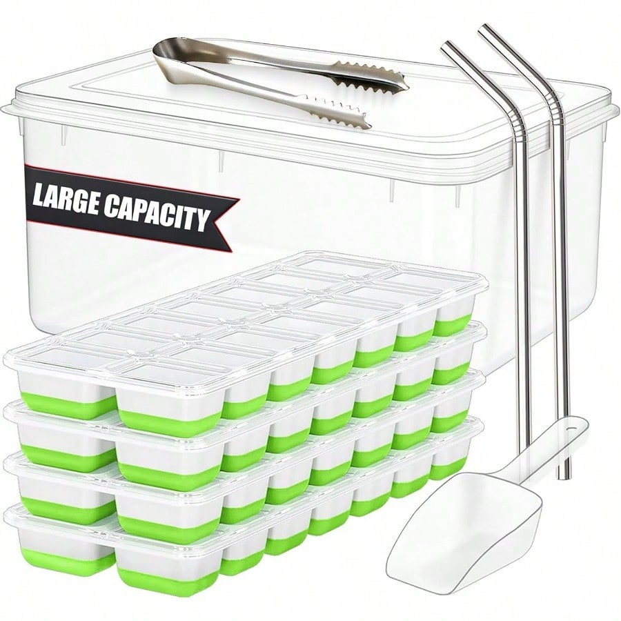 56pcs Tray With Lid And Bin –  - Silicone Mold Tray recensione e prezzo