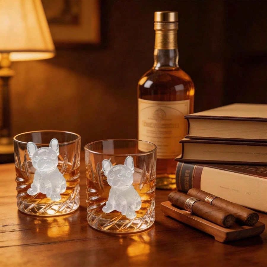 3D French Bulldog Cube Molds 2 - Silicone Mold Tray recensione e prezzo