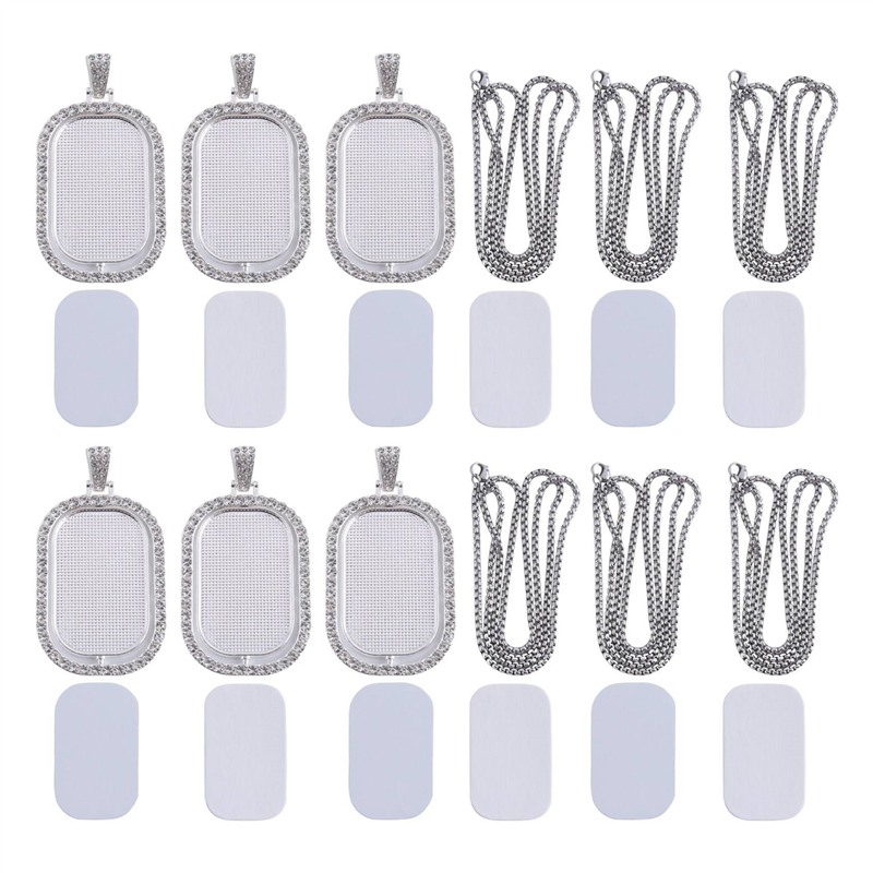 WORTHOWN-48Pcs Sublimation Rhi - Bezels Set Pendant recensione e prezzo
