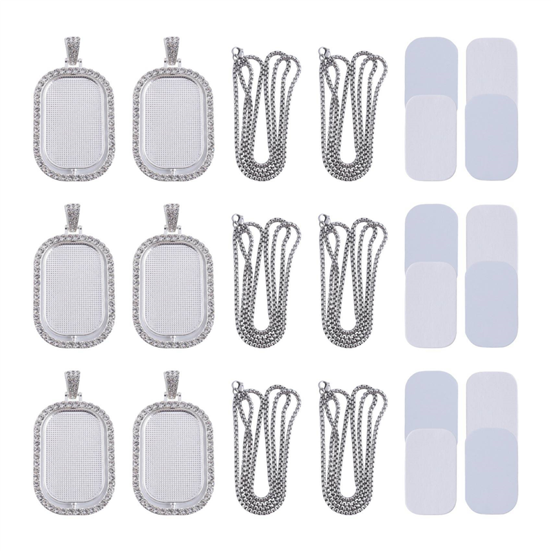 WORTHOWN-48Pcs Sublimation Rhi - Bezels Set Pendant recensione e prezzo