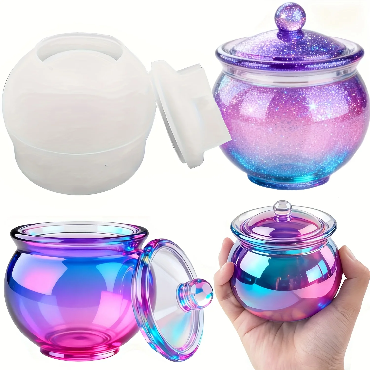 1 set of round resin can molds - Resin Jewelry Kit recensione e prezzo