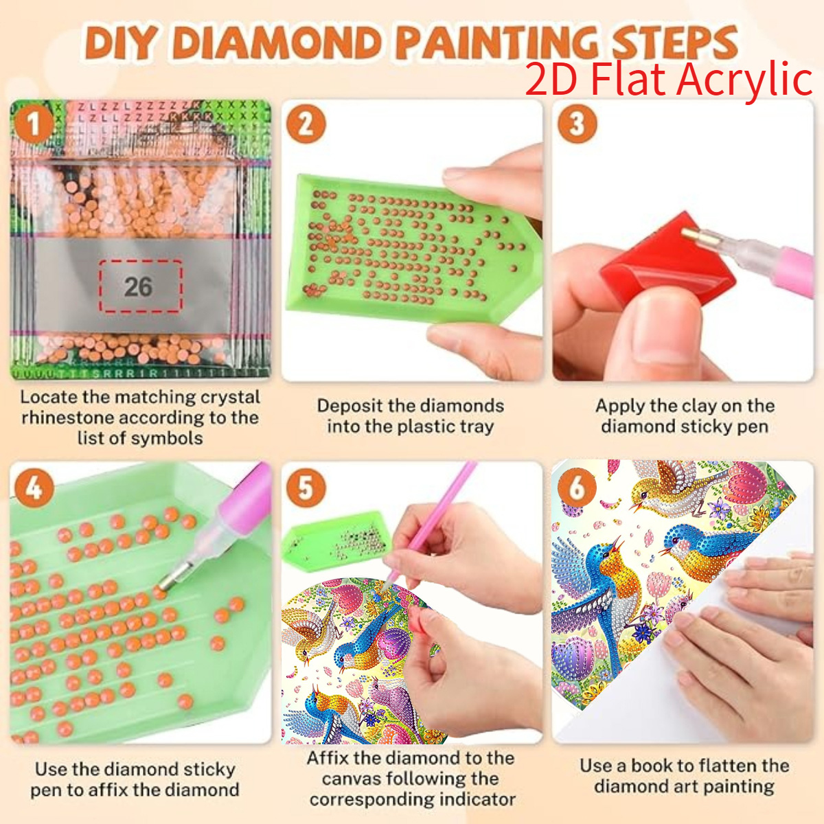 2D Flat Acrylic, 5D DIY Diamon - Resin Craft For Beginners recensione e prezzo
